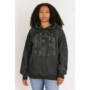 Taylor Swift Eras Tour SZ S Gray Hoodie Black Graphic Official Merch EUC